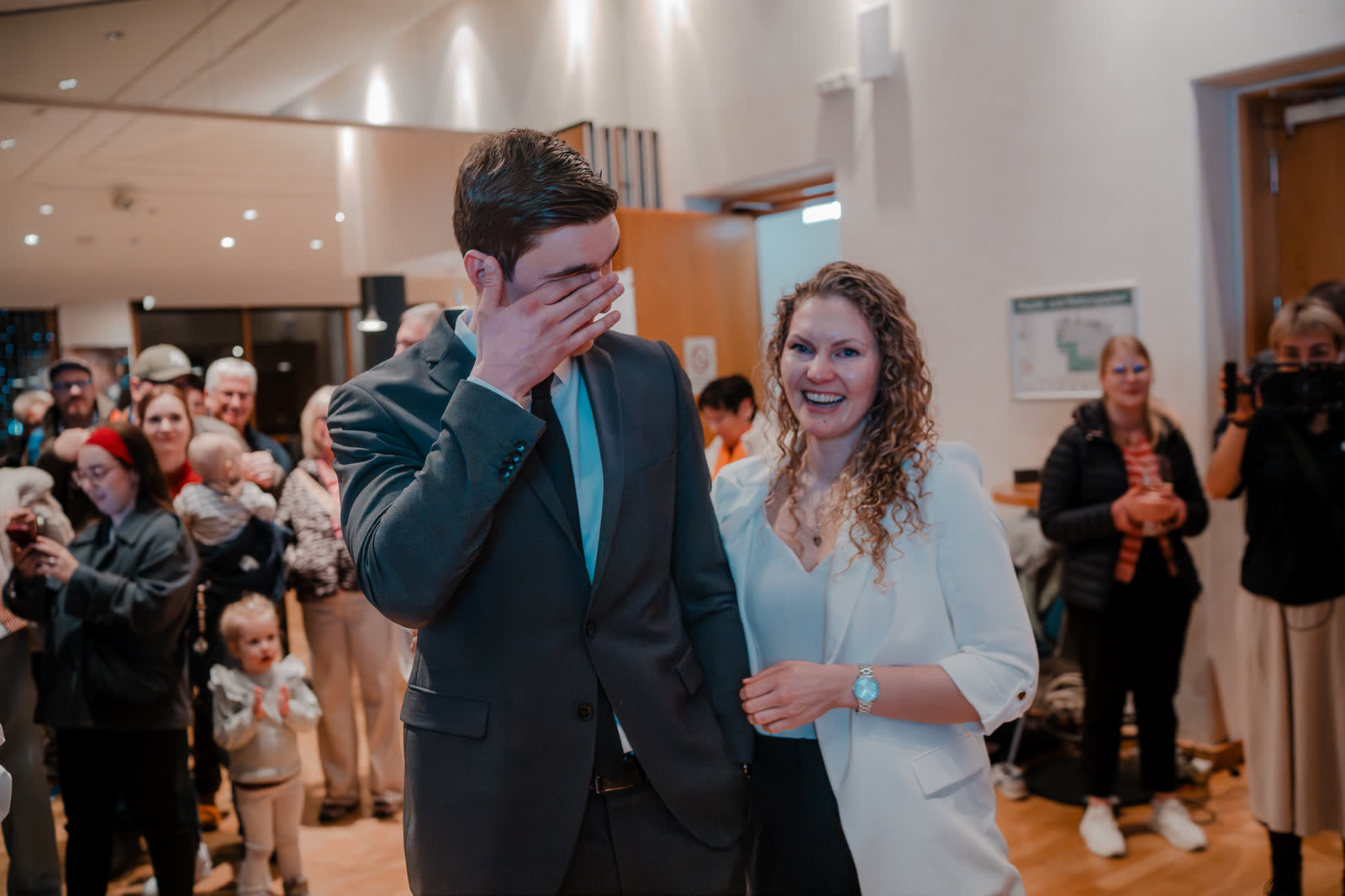 Michael Jahn nach seinem Wahlsieg